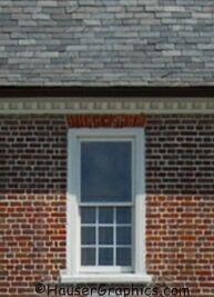 Fenwick Hall Nine Light Windows with slate roof