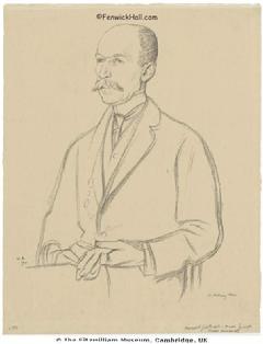 Victor Morawetz, 1910. Sketch by British artist, William Rothenstein.  Courtesy Fitzwilliam museum, UK