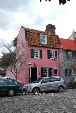 Morawetz "Pink House", 17 Chalmers, constructed circa 1712.  Saved by Victor Morawetz in 1930's unfortunately no where on the Pink House does he and his wife, Marjorie, get credit.