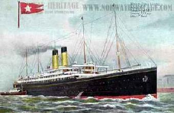 1908-SS Adriatic, by the White Star Line.  Victor Morawetz takes a trip from N.York to London on this ship owned by the same owner as the Titanic.