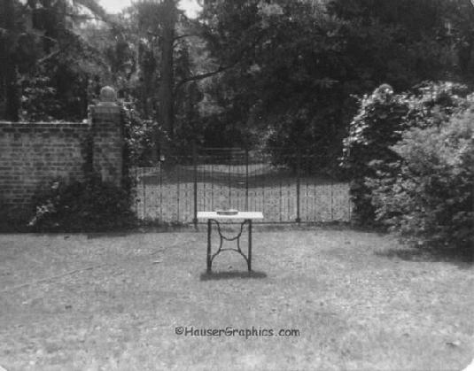 Sundial in Formal Garden at Fenwick Hall, Johns Island, SC, near Charleston on River Road. Photographer John R. Hauser. 