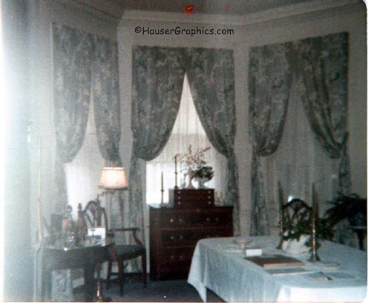 Helena I Blanchard's formal dining room at Fenwick Hall Plantation.