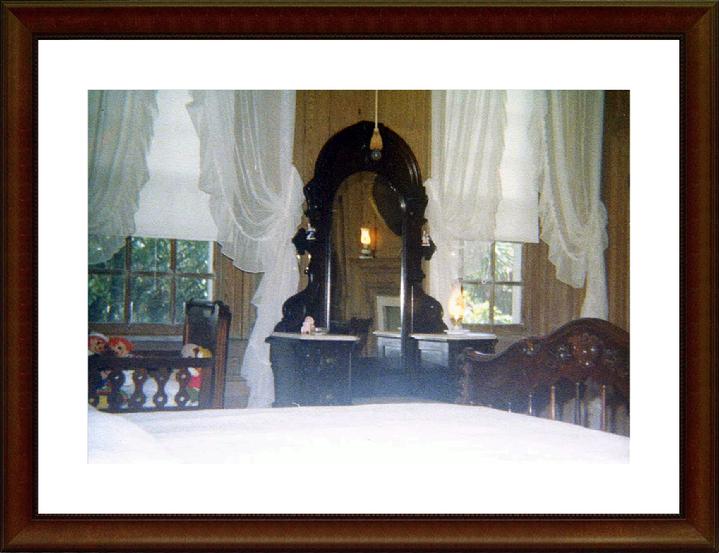 1974, Guest Room with the childrens toys  1970's. Upstairs bedroom facing the Stono River.  This is the room haunted by Edward Fenwick's Daughter. Lucky guest stayed in this room with the ghost.  Photographer John R. Hauser