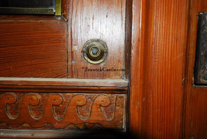 Fenwick Castle molding detail and 1930 doorbell